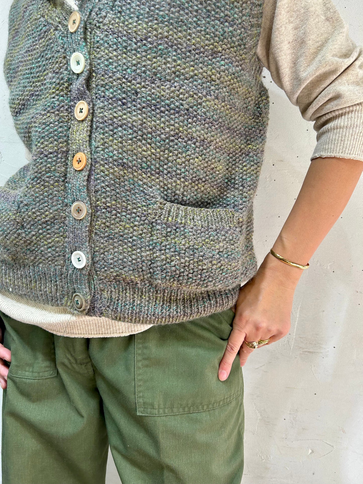 Vintage Knit Vest [J25315]