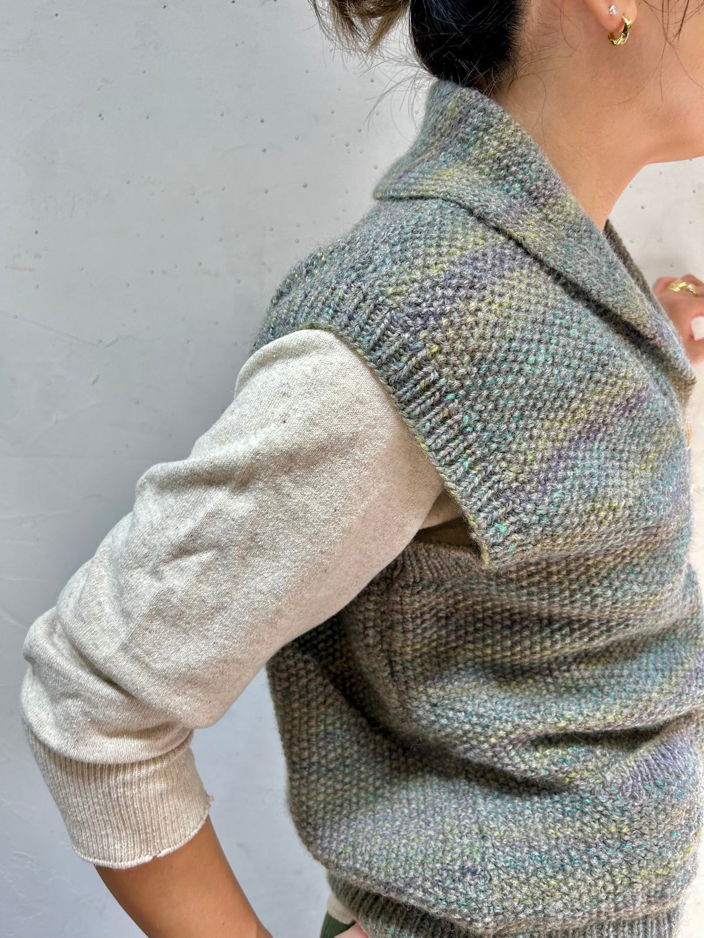 Vintage Knit Vest [J25315]