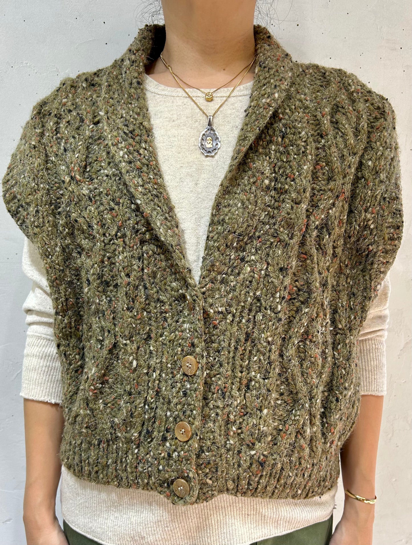 Vintage Knit Vest 〜BANANA REPUBLIC〜 [J25316]