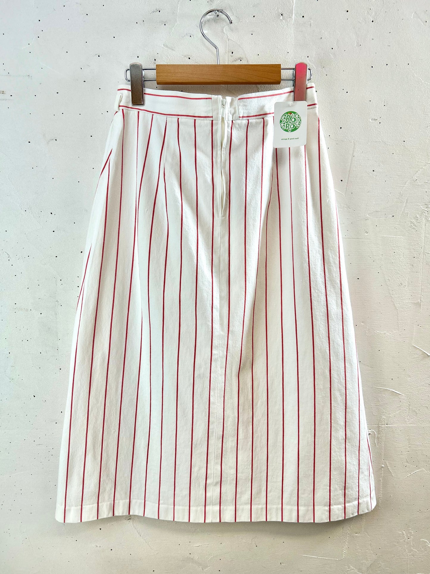 Vintage White Denim Skirt [E30210]