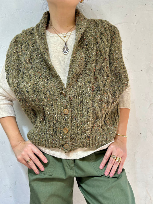 Vintage Knit Vest 〜BANANA REPUBLIC〜 [J25316]