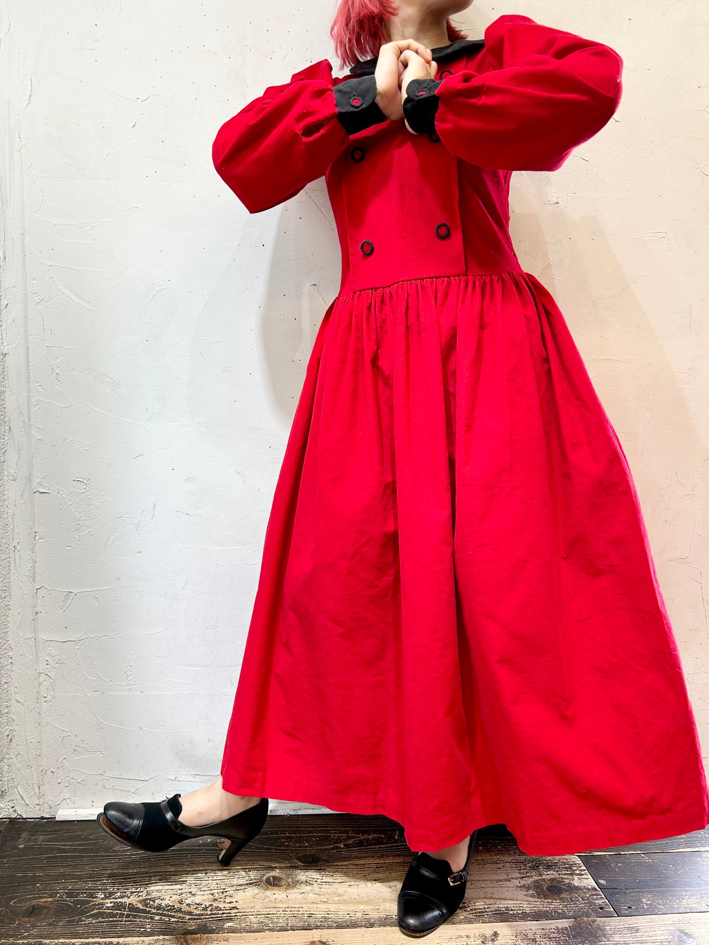 Vintage Corduroy Dress 〜Misty Lane〜 [I24985]