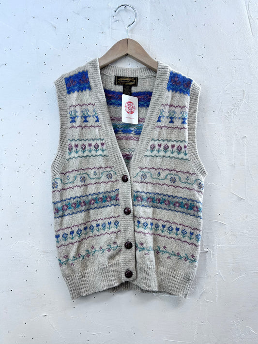 Vintage Knit Vest 〜Eddie Bauer〜 [L29122]