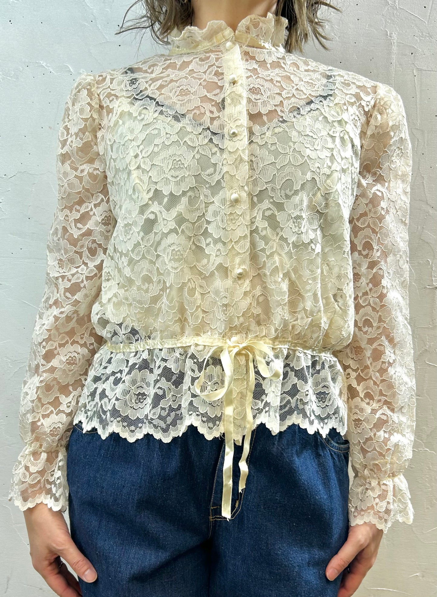 Vintage Lace Blouse [F27583]