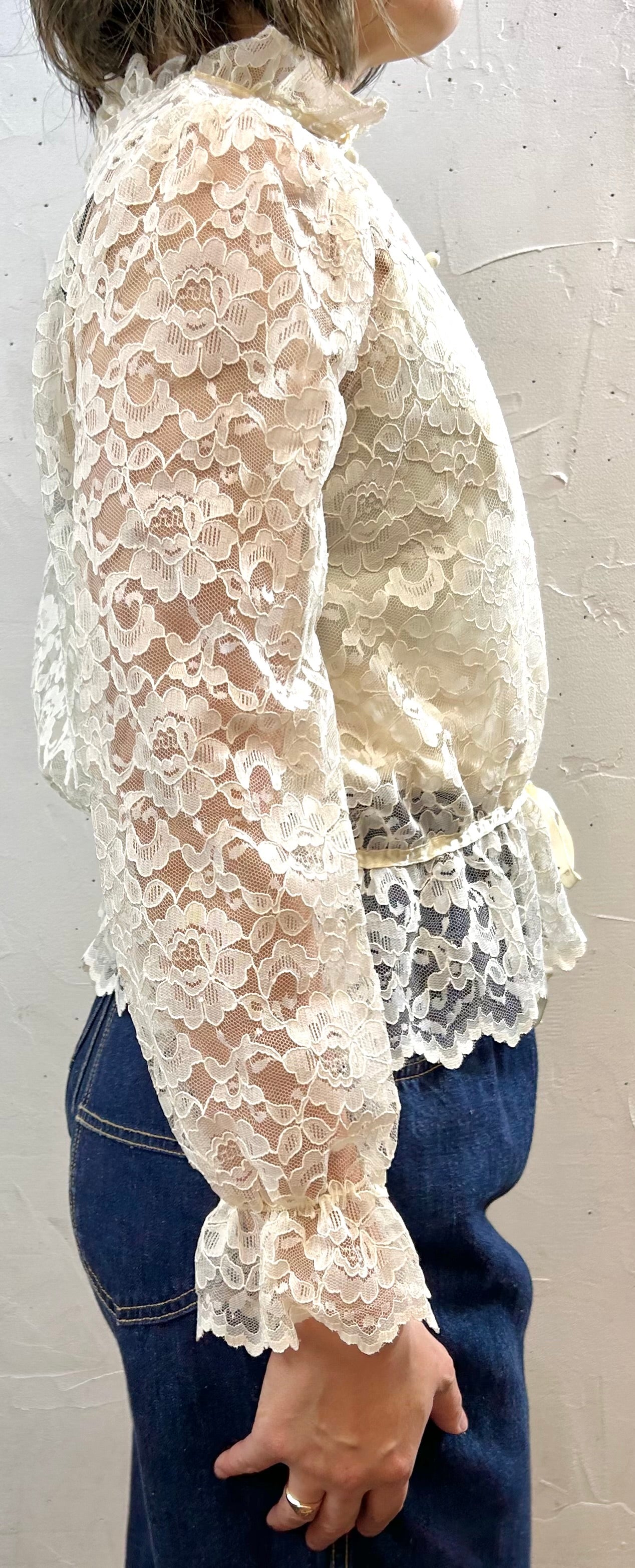 Vintage Lace Blouse [F27583]