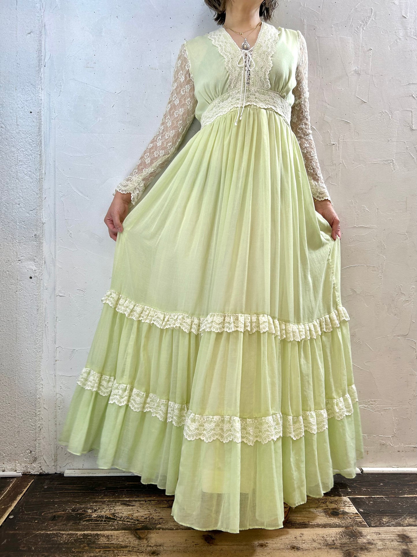 ’70s Vintage Dress〜GUNNE SAX〜 [F27763]