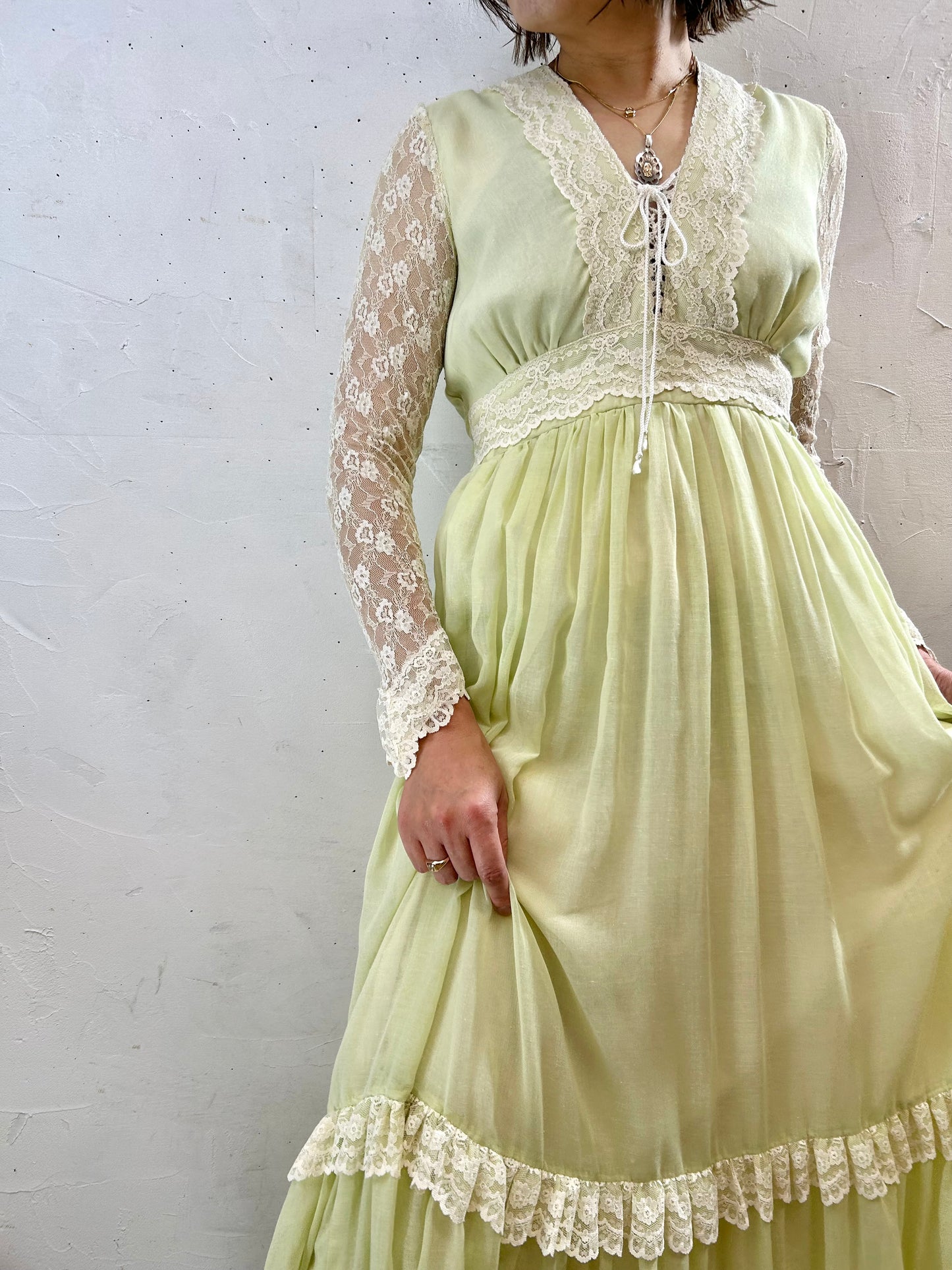 ’70s Vintage Dress〜GUNNE SAX〜 [F27763]