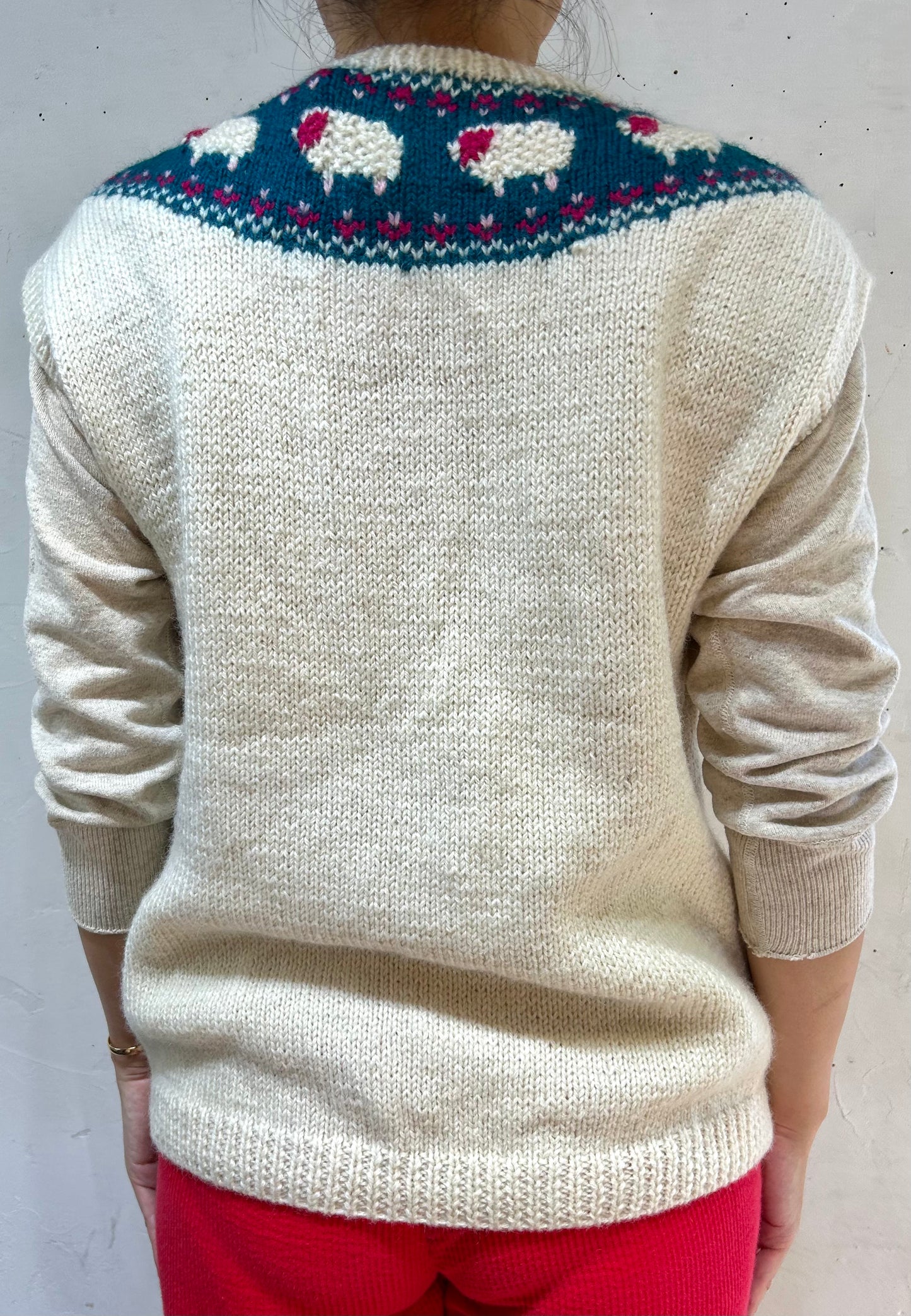 Vintage Hand Knit Vest [J25317]