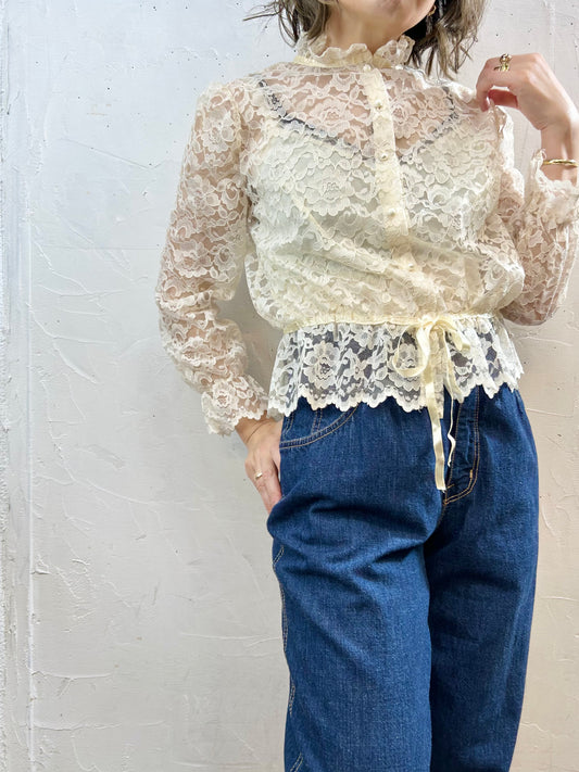 Vintage Lace Blouse [F27583]