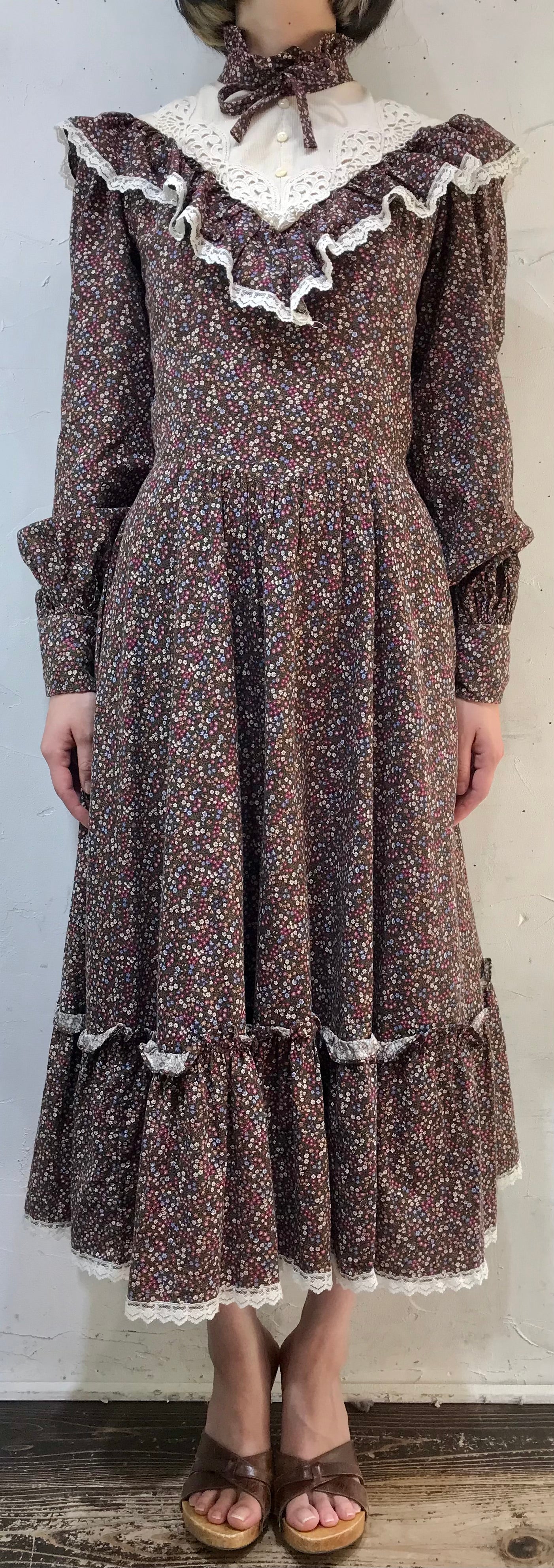 ’70s Vintage Dress〜GUNNE SAX 〜[J25388］