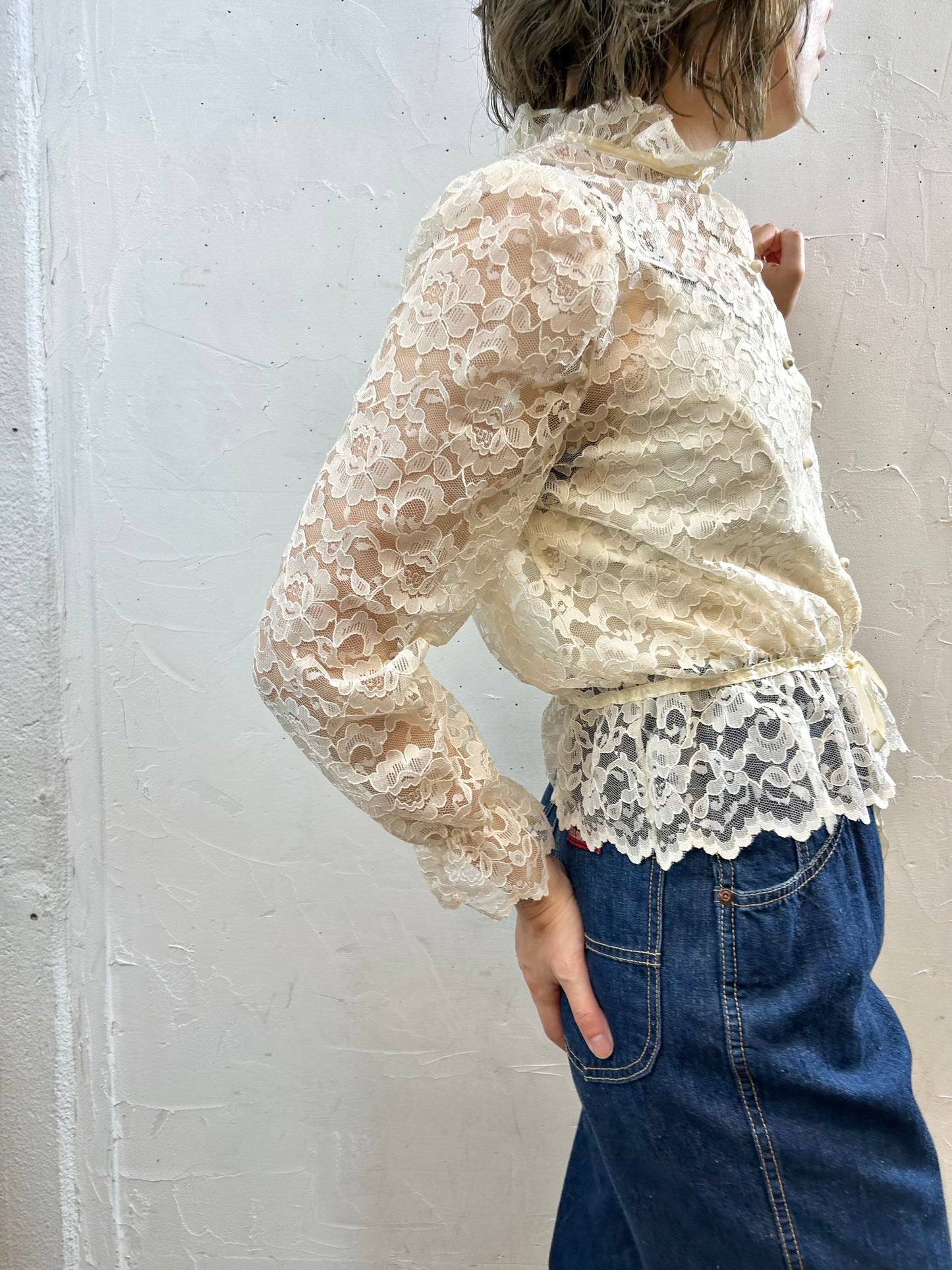 Vintage Lace Blouse [F27583]