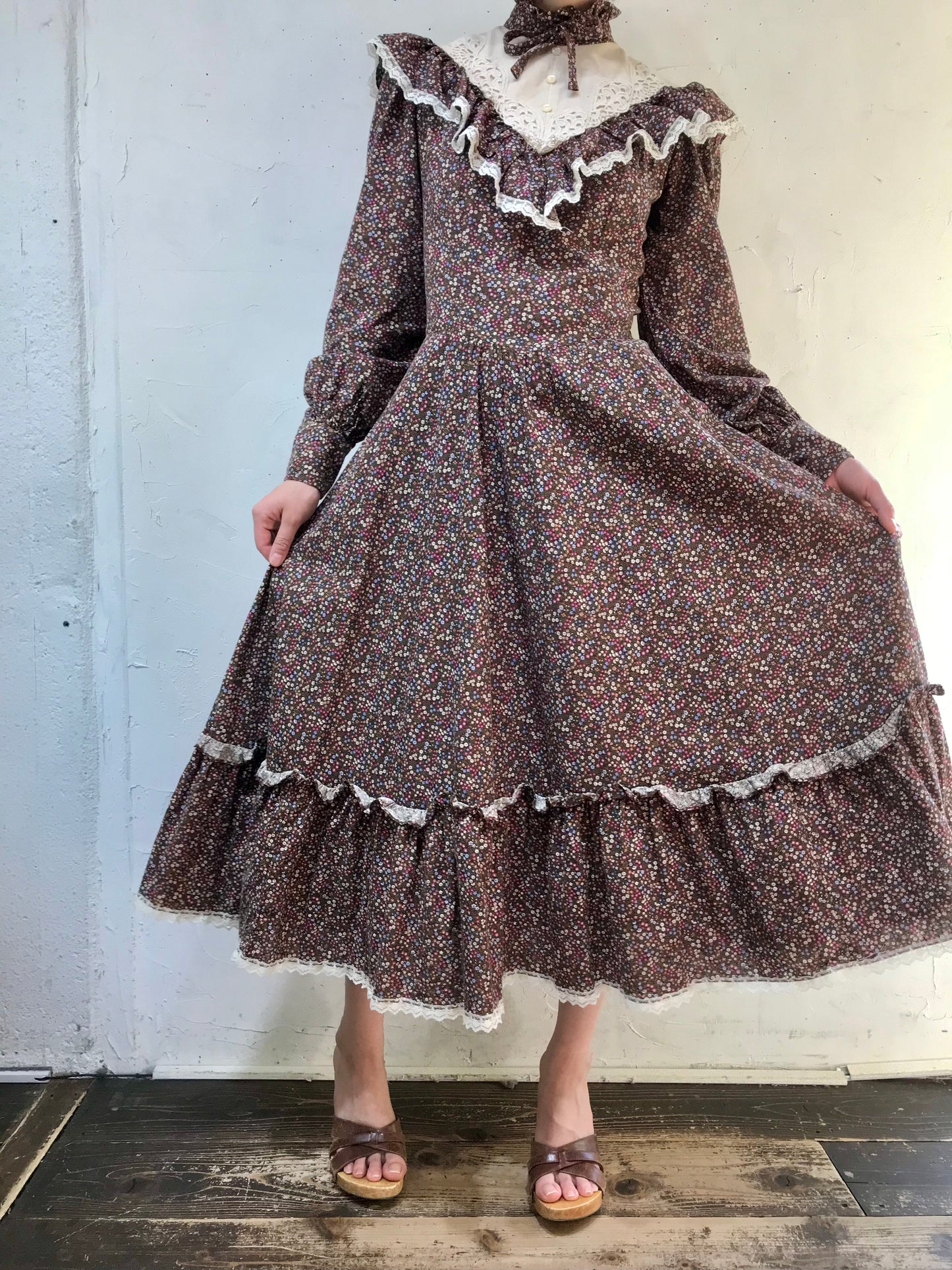 ’70s Vintage Dress〜GUNNE SAX 〜[J25388］