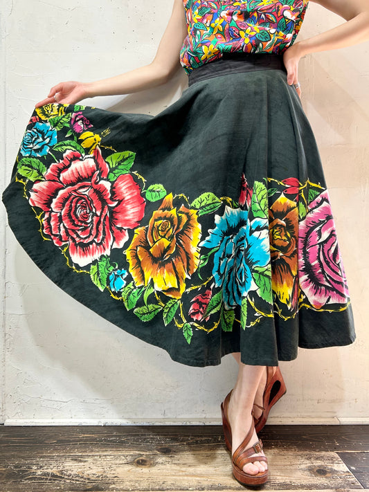 ’50s Vintage Skirt MADE IN MEXICO [E26997]