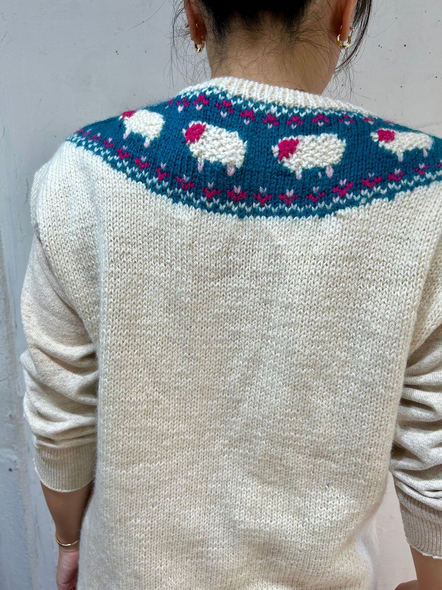 Vintage Hand Knit Vest [J25317]