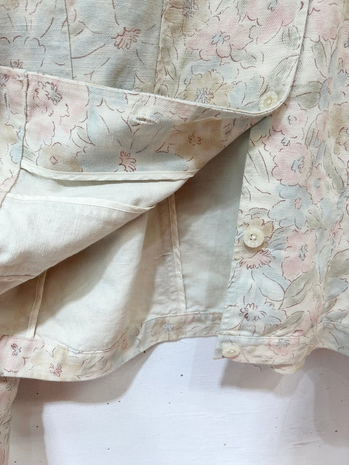 Vintage Cotton Linen Jacket [I24952]