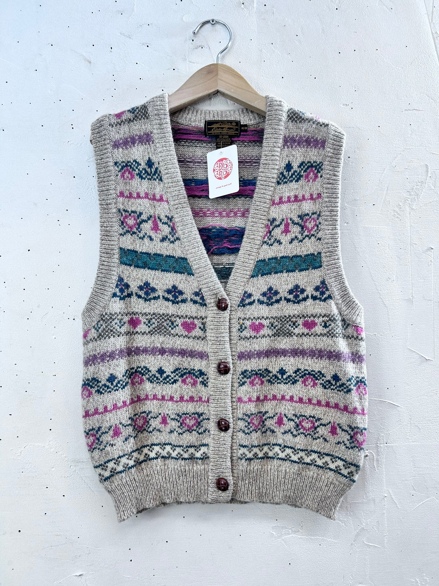 Vintage Knit Vest 〜Eddie Bauer〜 [L29121]