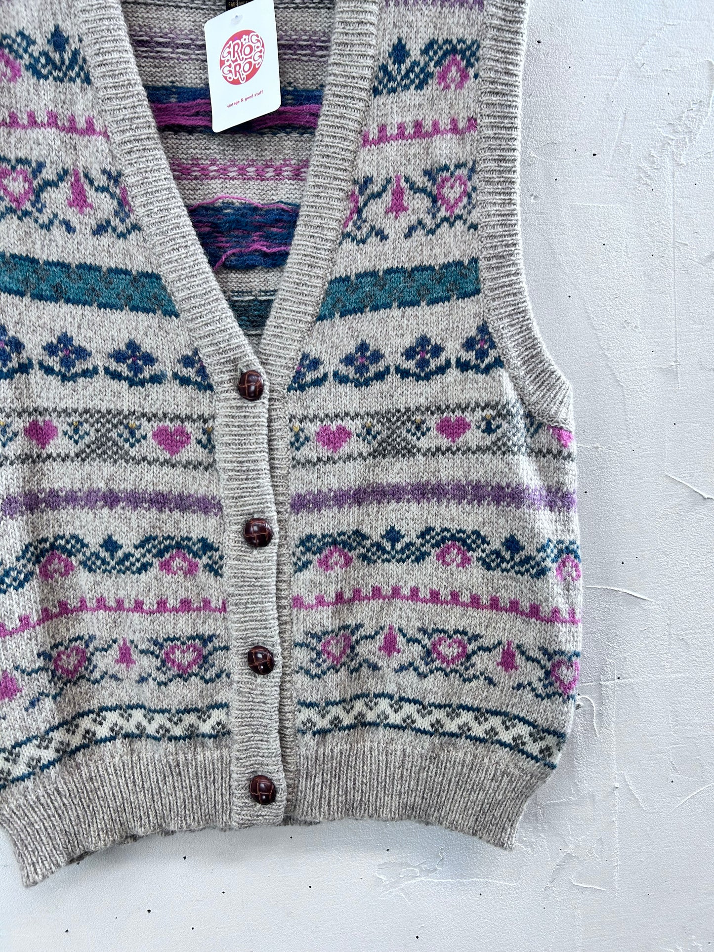 Vintage Knit Vest 〜Eddie Bauer〜 [L29121]