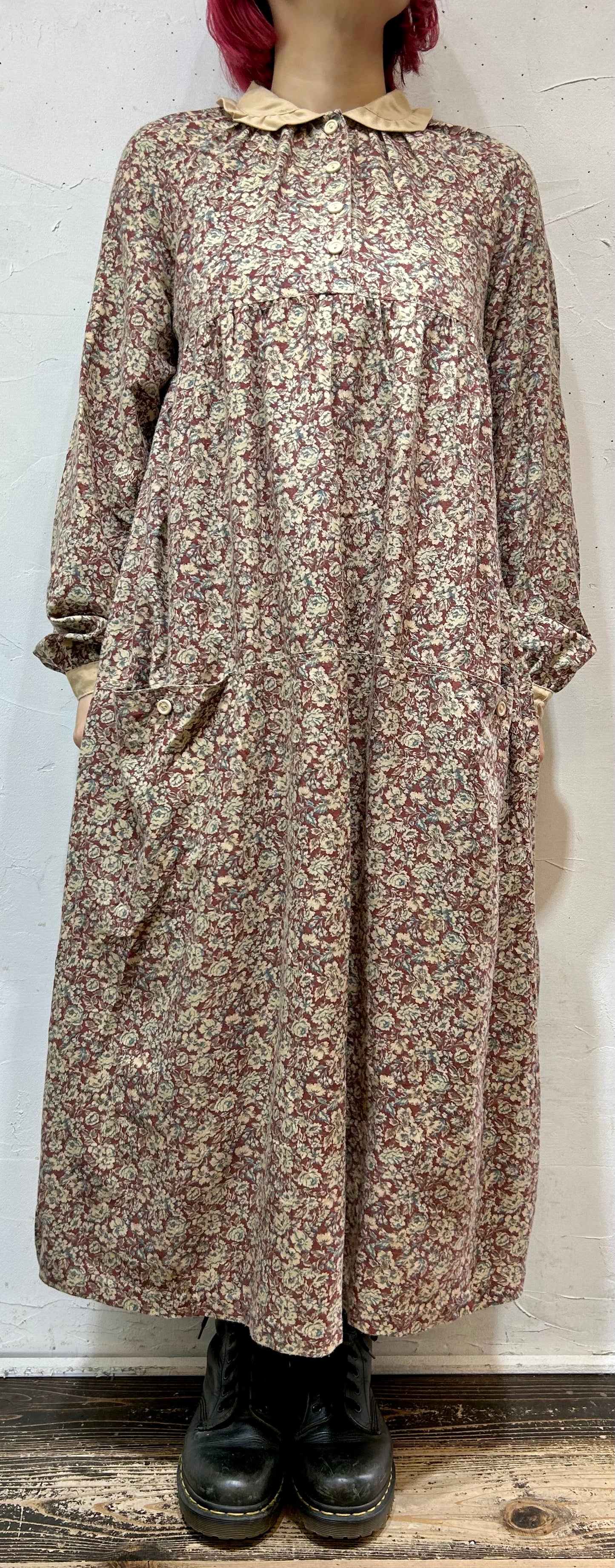 Vintage Flower Dress [K25632]