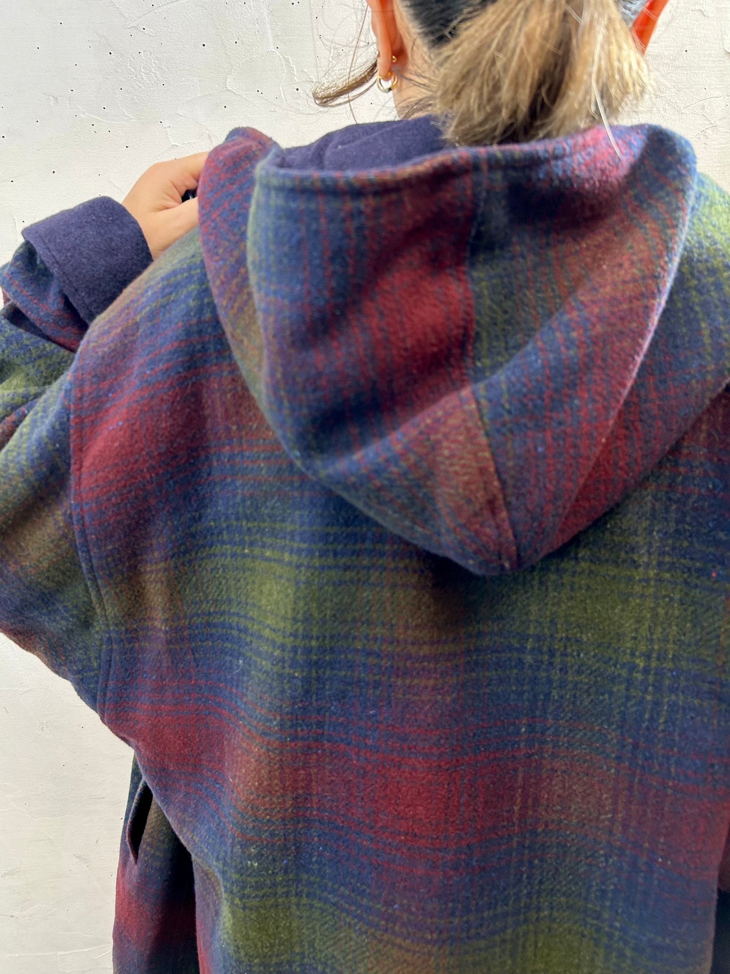 Vintage Plaid Coat [J28688]