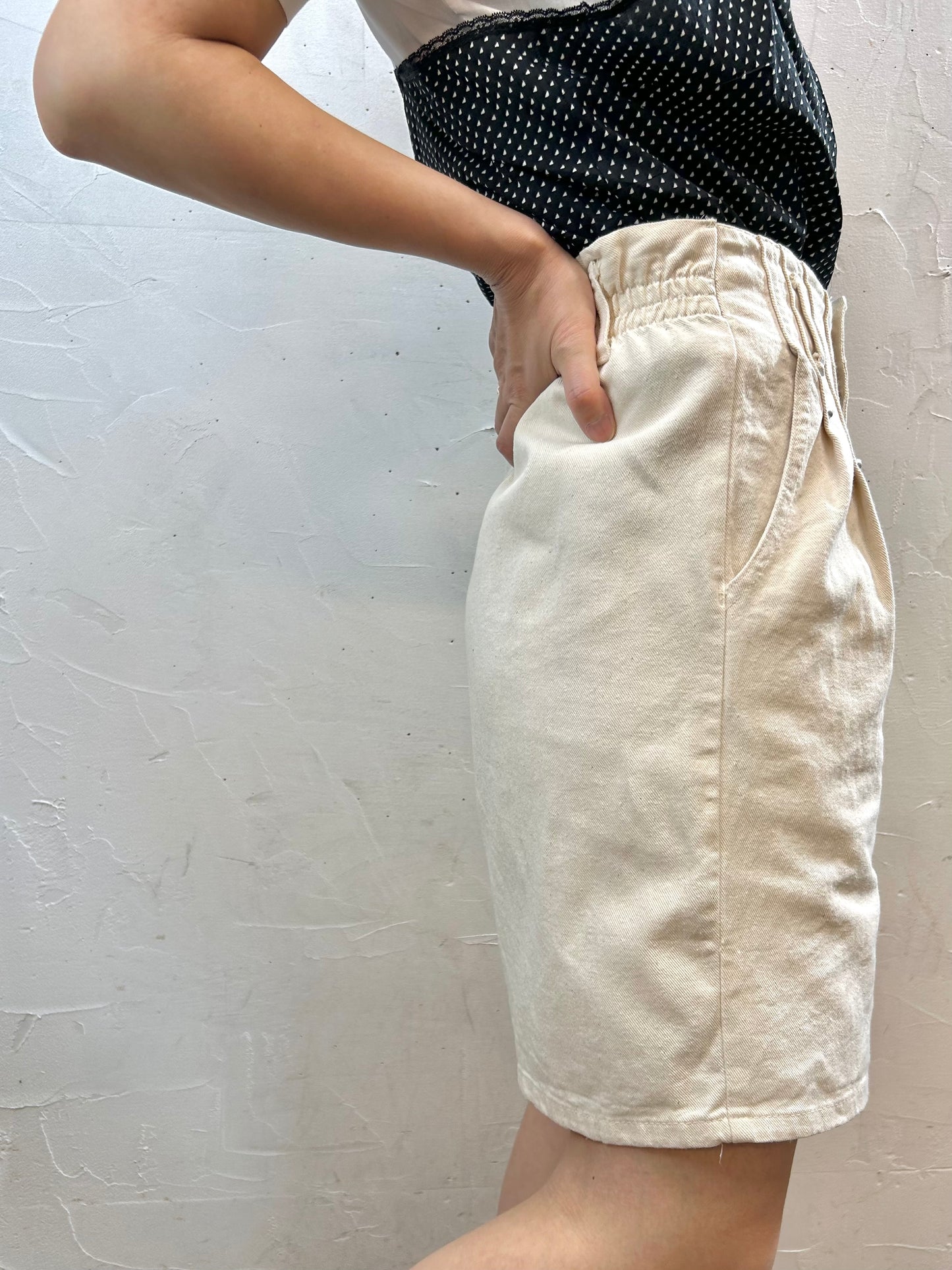 Vintage Cotton Short Pants MADE IN USA [F27579]