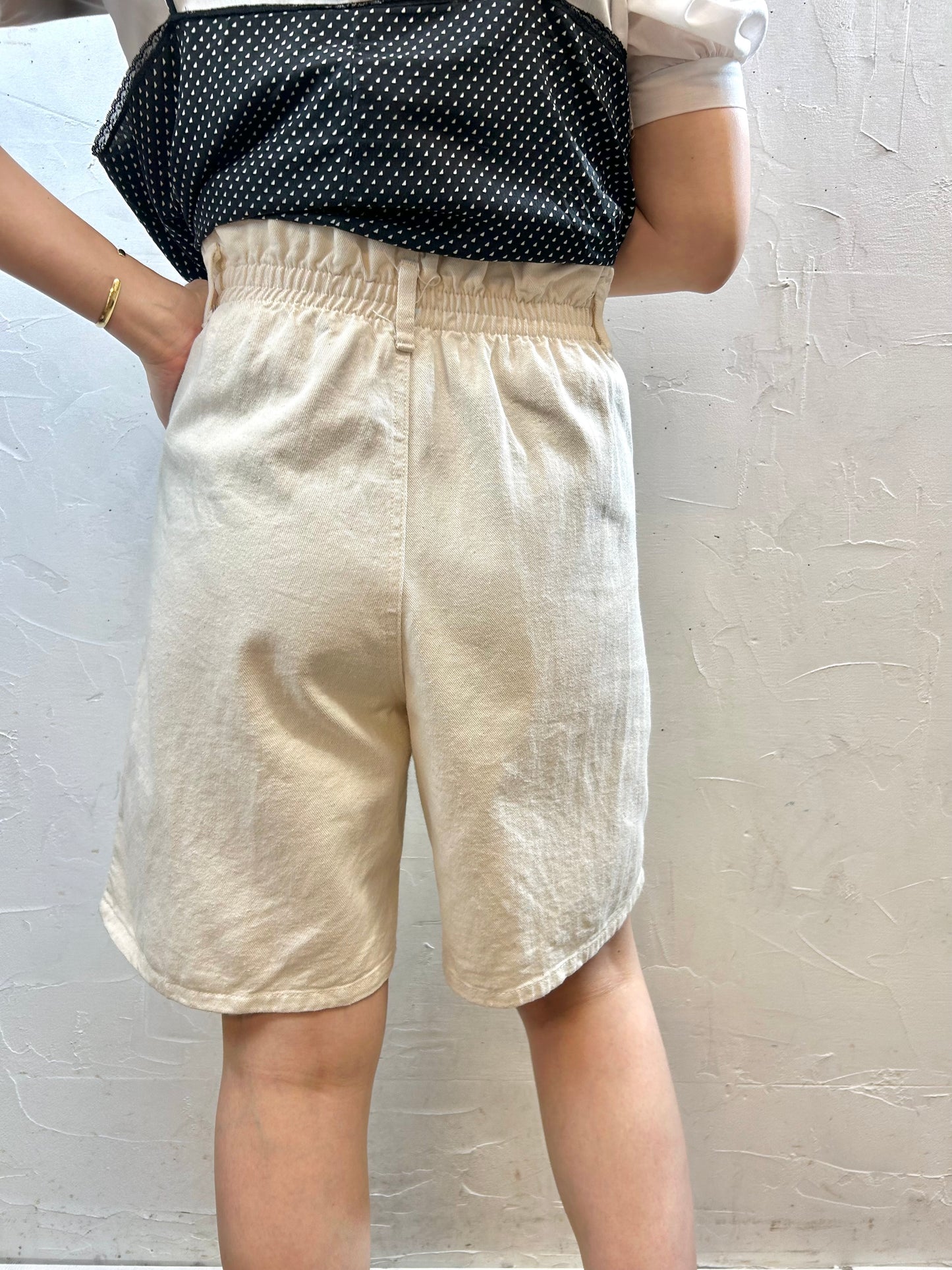 Vintage Cotton Short Pants MADE IN USA [F27579]