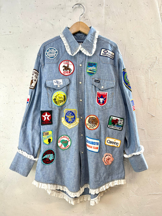 Vintage Custom Chambray Shirt 〜Wrangler〜 [E30211]