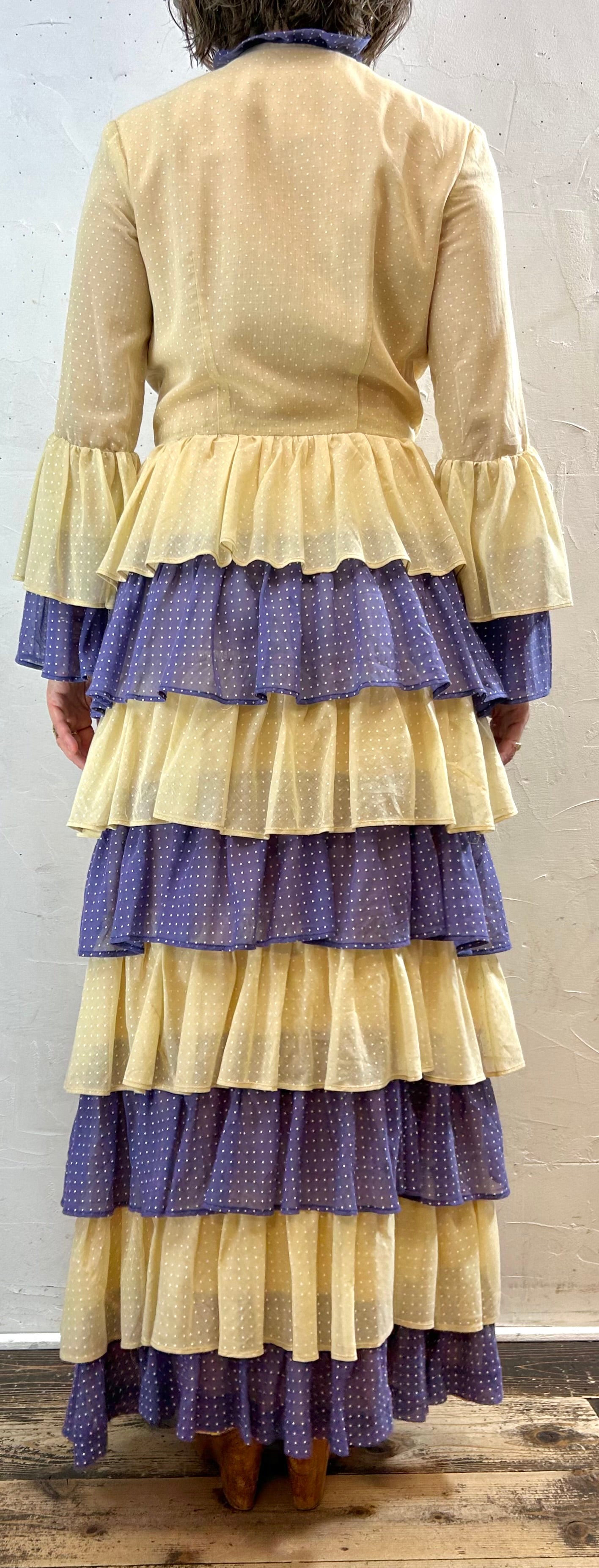 '70s Vintage Tiered Dress [F27764]