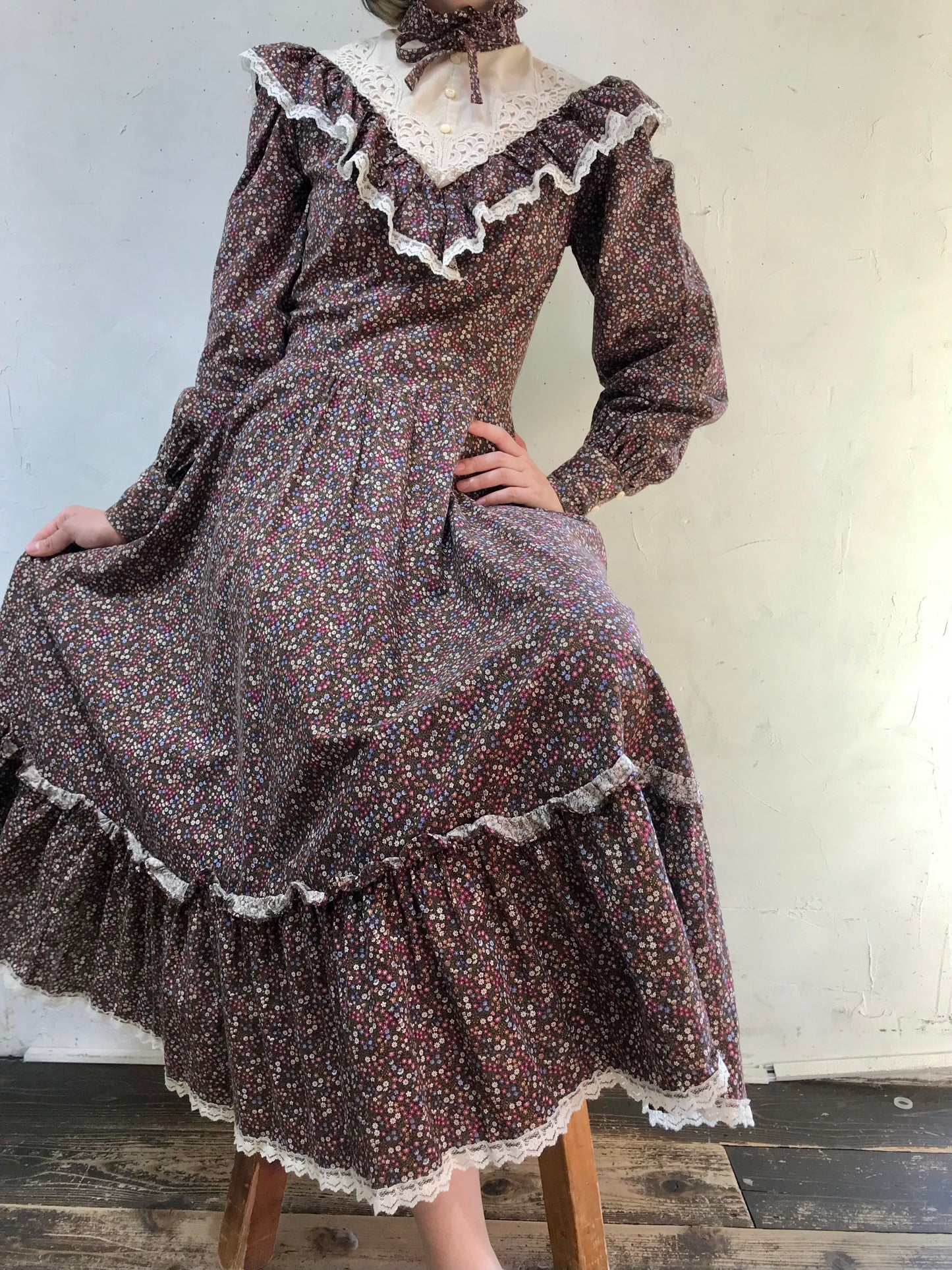 ’70s Vintage Dress〜GUNNE SAX 〜[J25388］