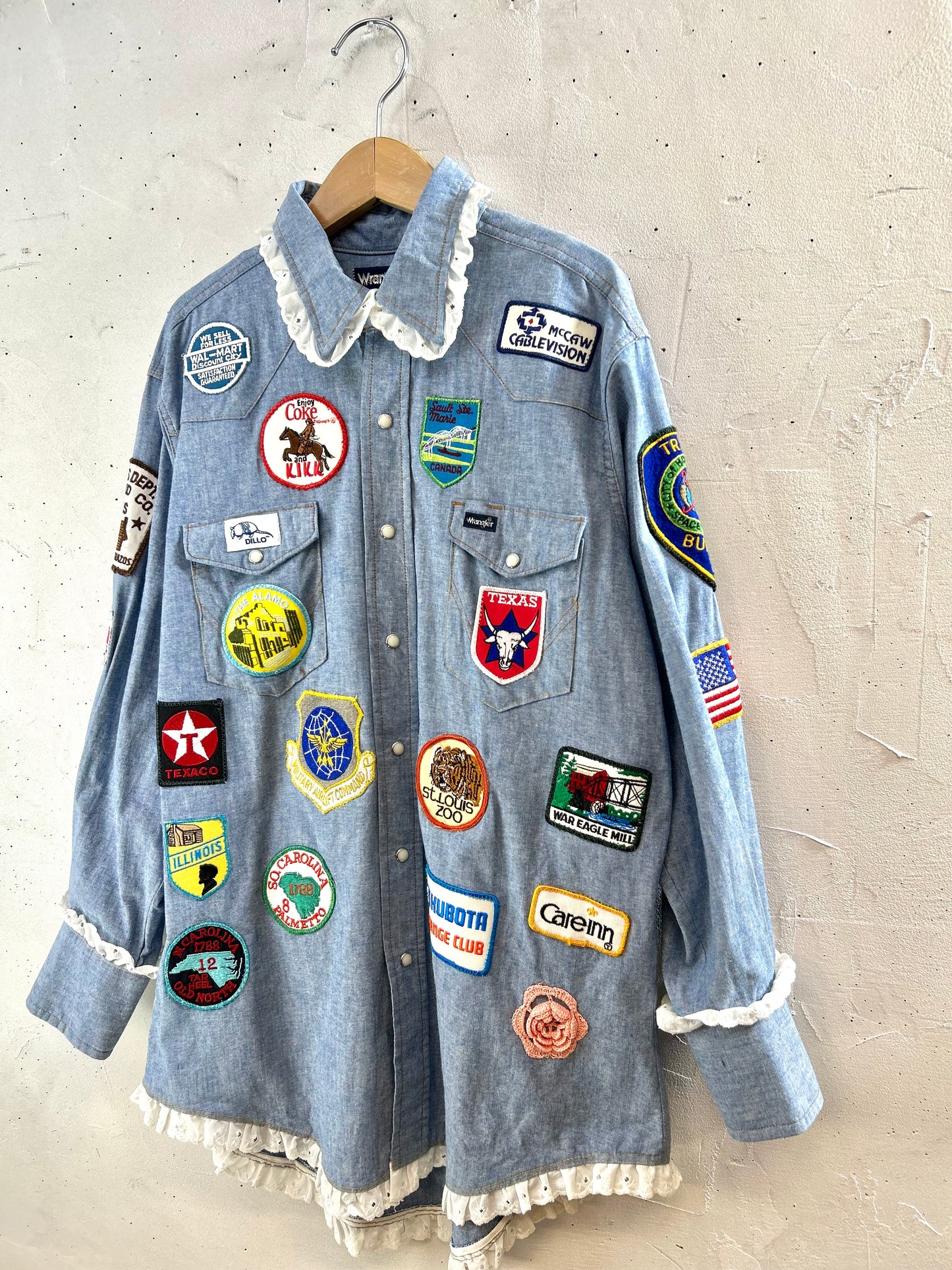 Vintage Custom Chambray Shirt 〜Wrangler〜 [E30211]