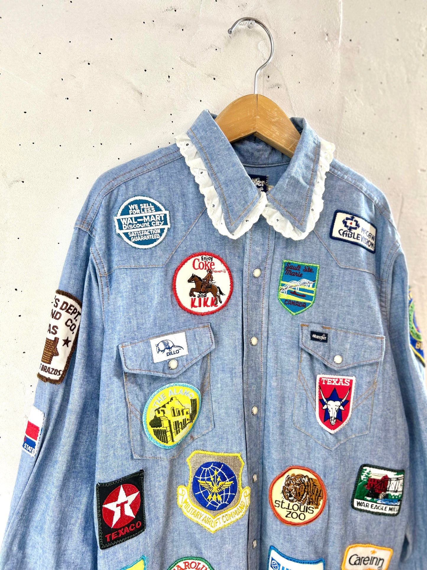 Vintage Custom Chambray Shirt 〜Wrangler〜 [E30211]