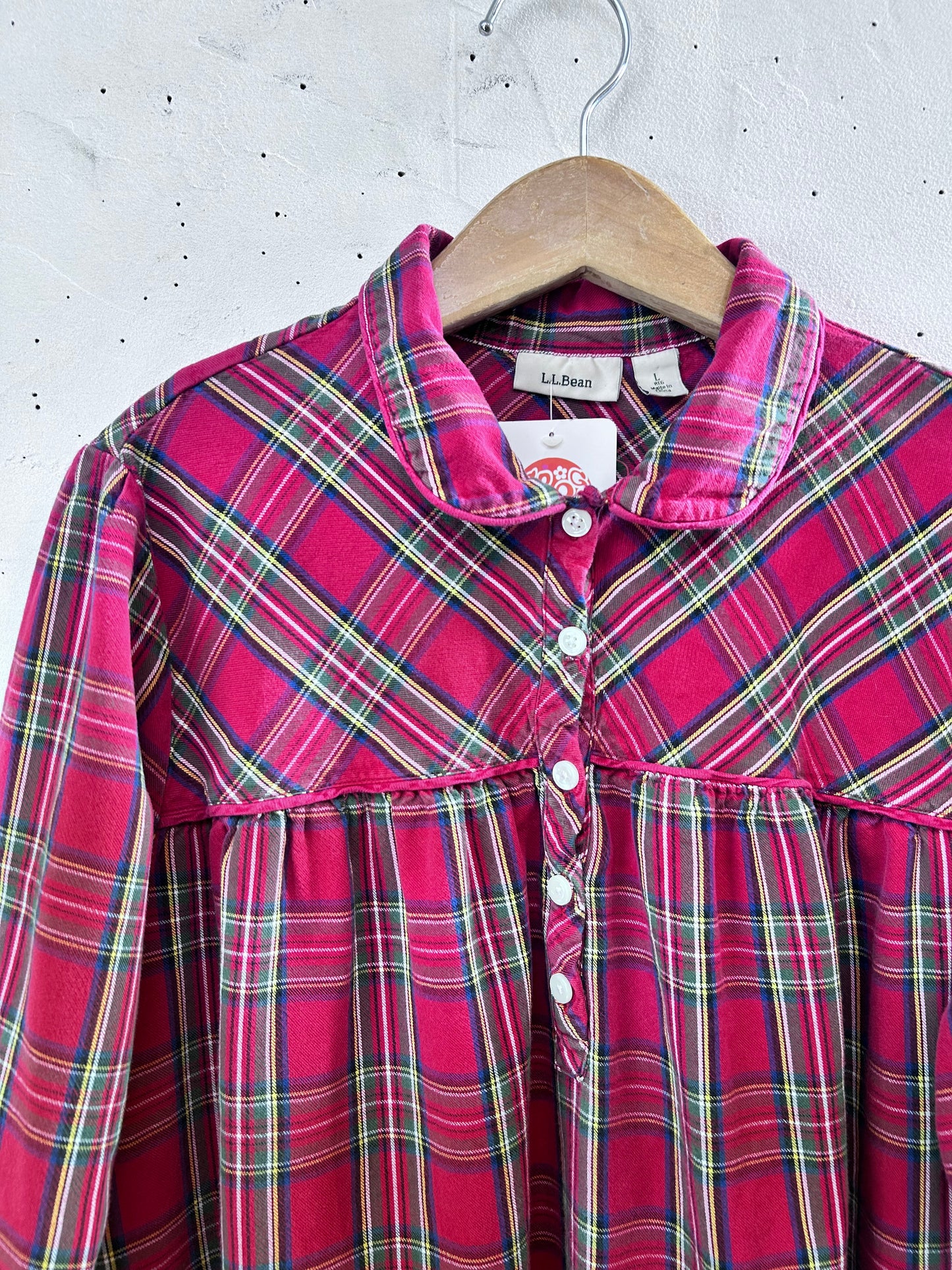 Vintage Plaid Dress 〜L.L.Bean〜 [L29125]