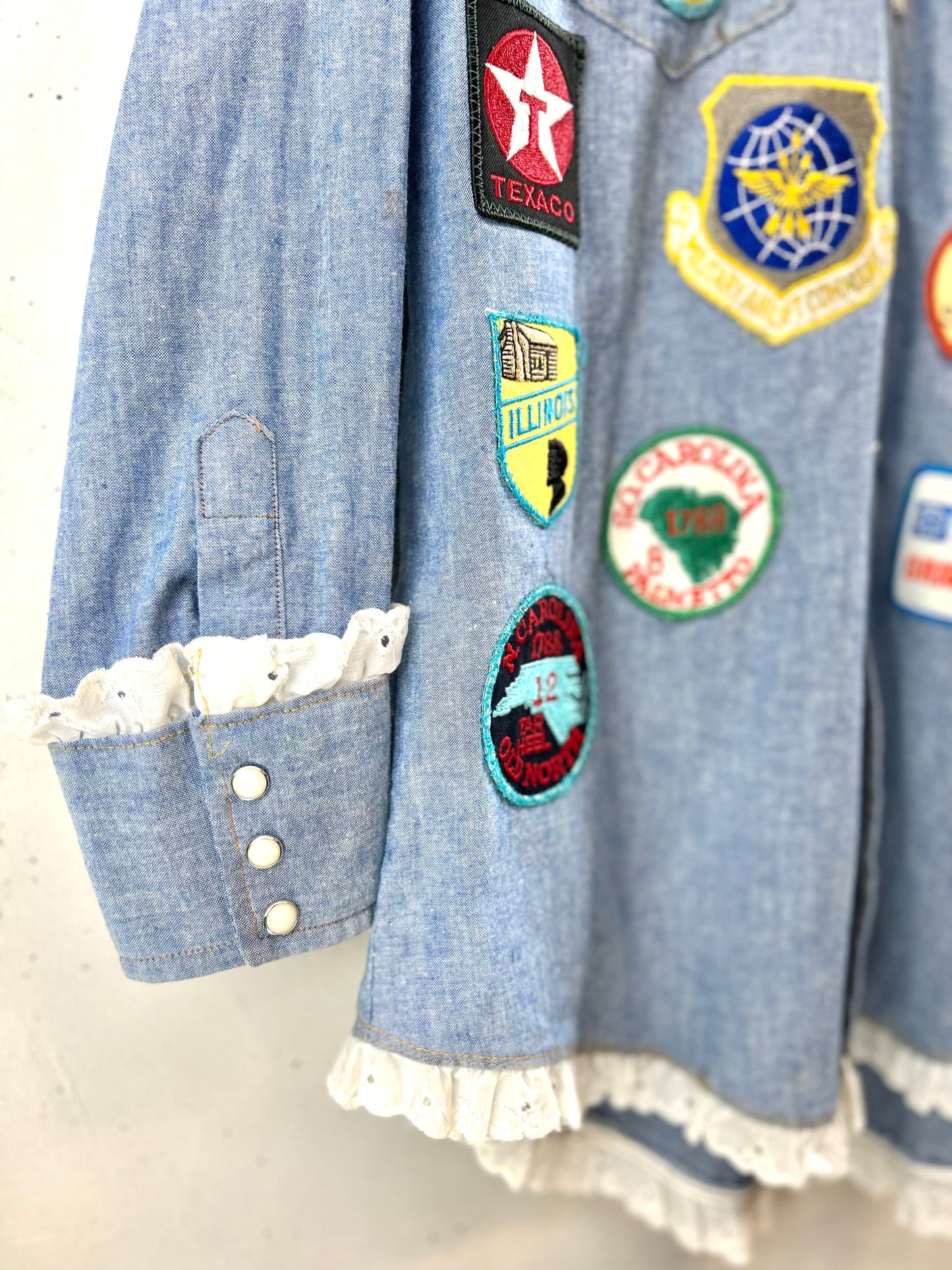 Vintage Custom Chambray Shirt 〜Wrangler〜 [E30211]