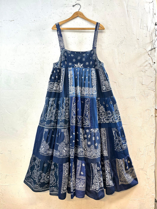 Vintage Bandana Patchwork  Dress 〜Amy Nina〜[G30654]