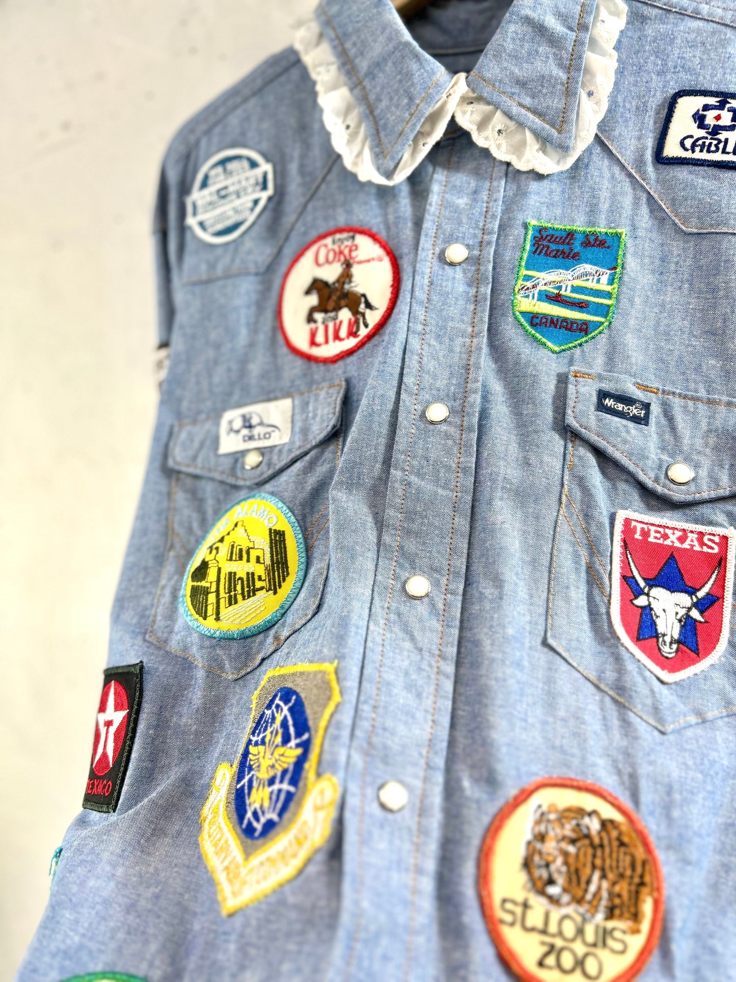 Vintage Custom Chambray Shirt 〜Wrangler〜 [E30211]
