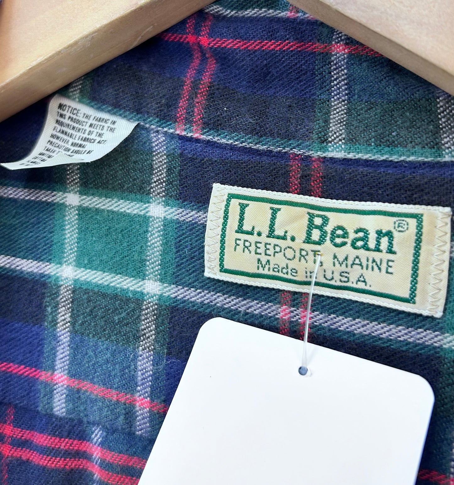 Vintage Plaid Dress 〜L.L.Bean〜 MADE IN USA [L29126]