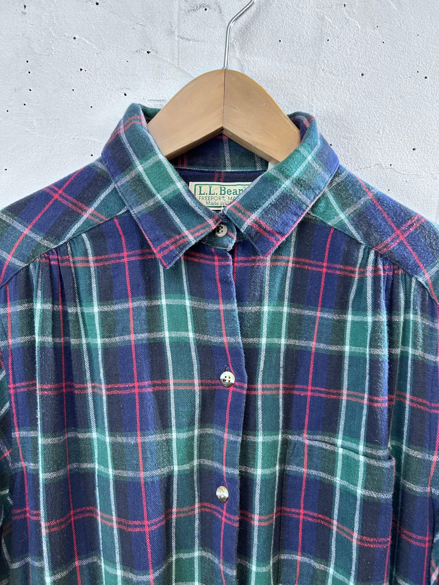 Vintage Plaid Dress 〜L.L.Bean〜 MADE IN USA [L29126]