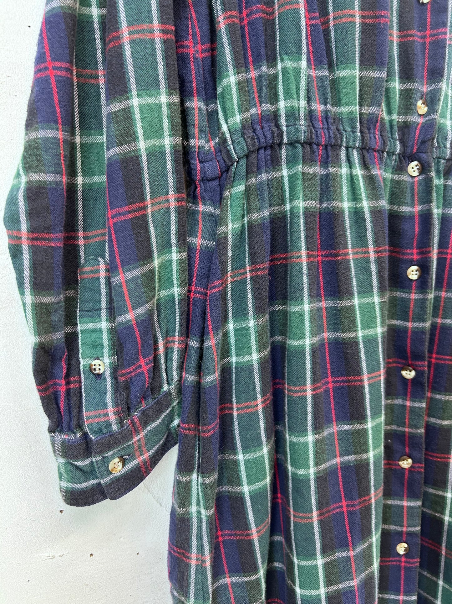 Vintage Plaid Dress 〜L.L.Bean〜 MADE IN USA [L29126]