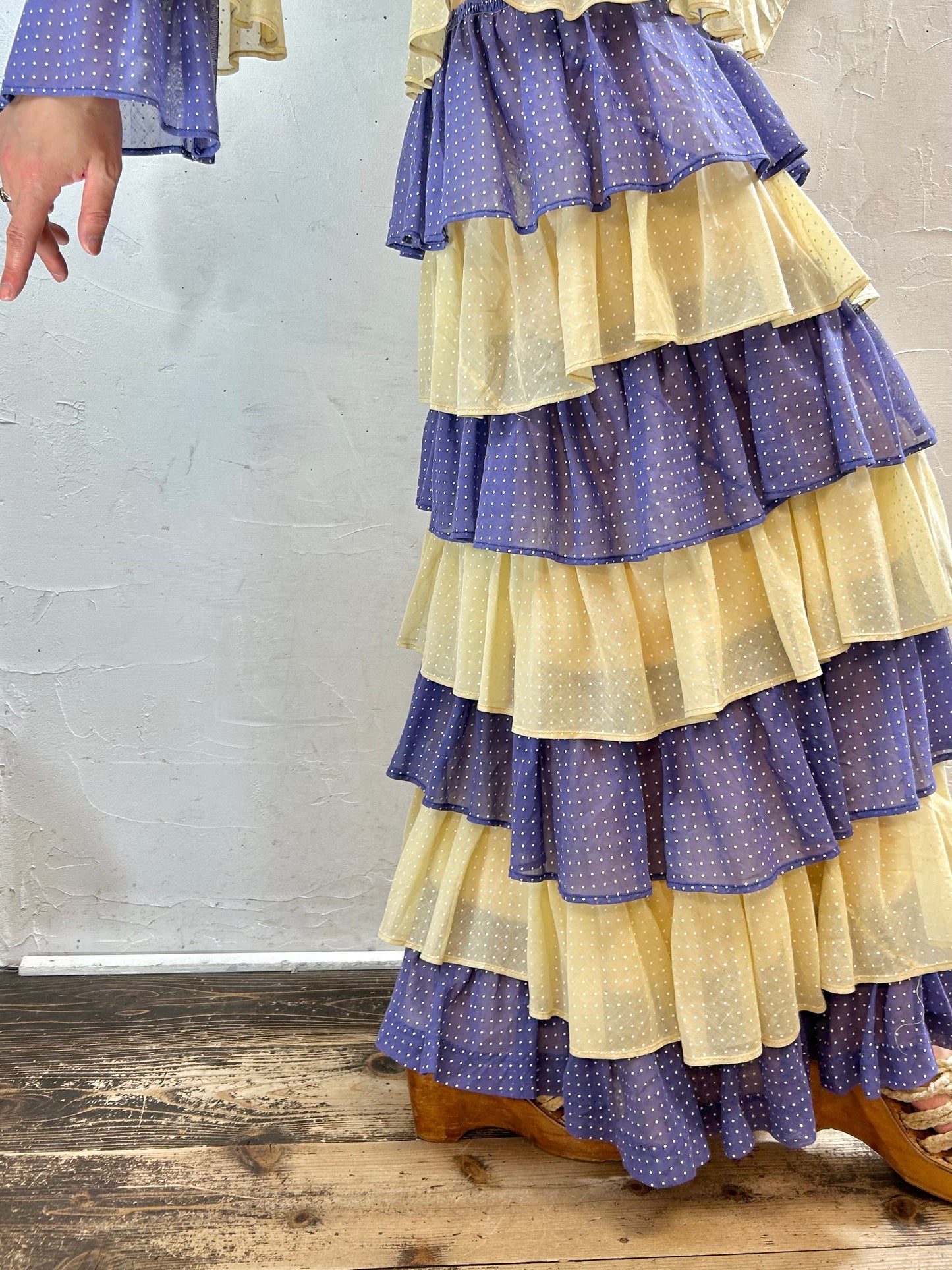 '70s Vintage Tiered Dress [F27764]