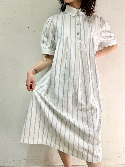 Vintage Stripe Dress MADE IN USA [C26413]