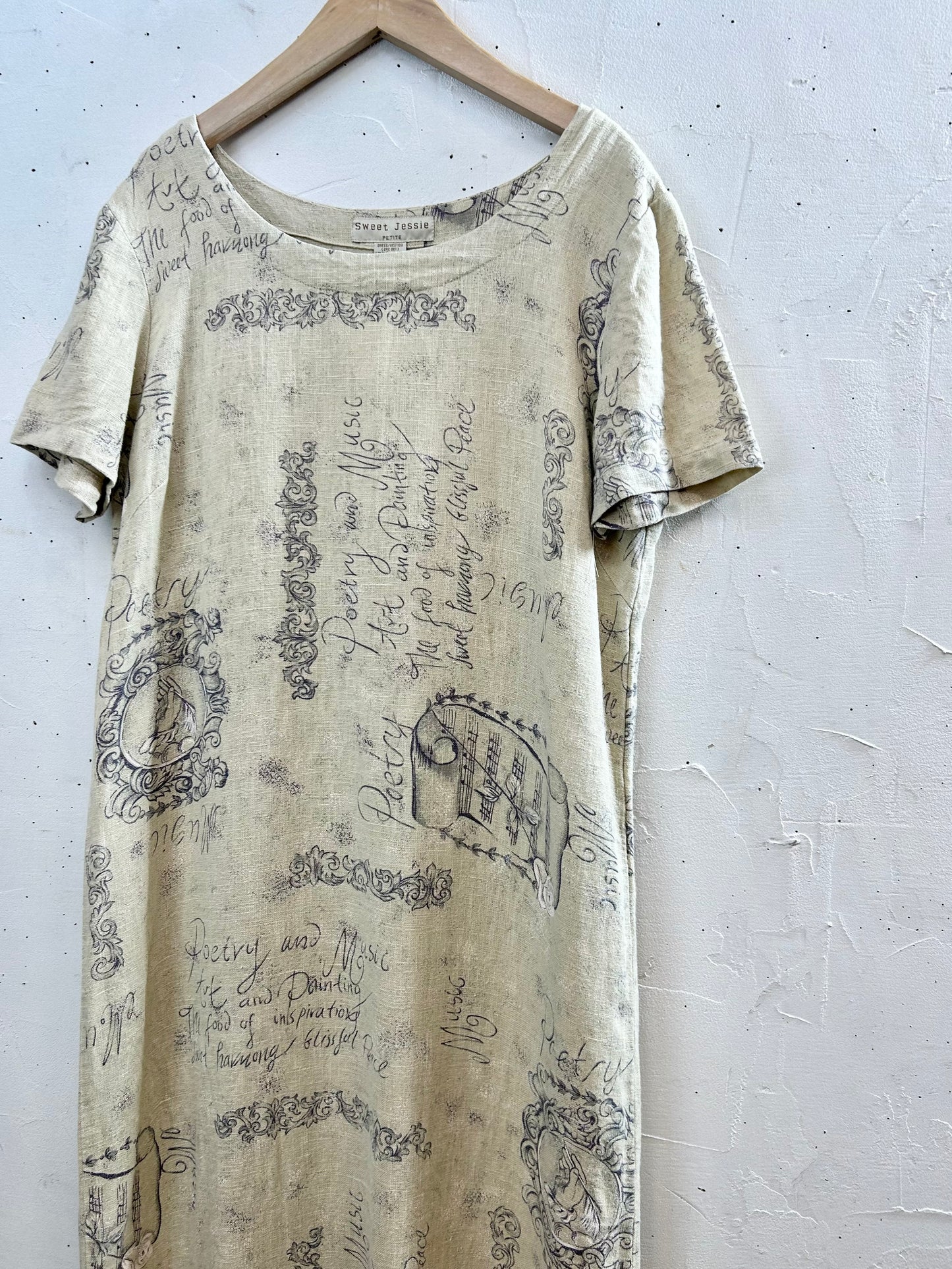 Vintage Linen Dress [B29569]