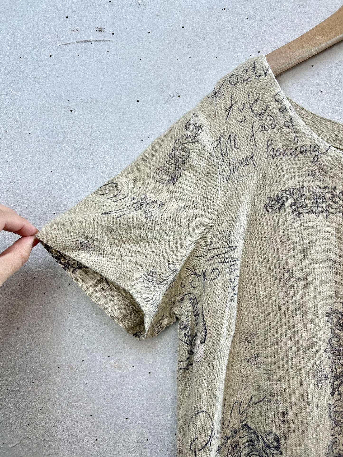 Vintage Linen Dress [B29569]