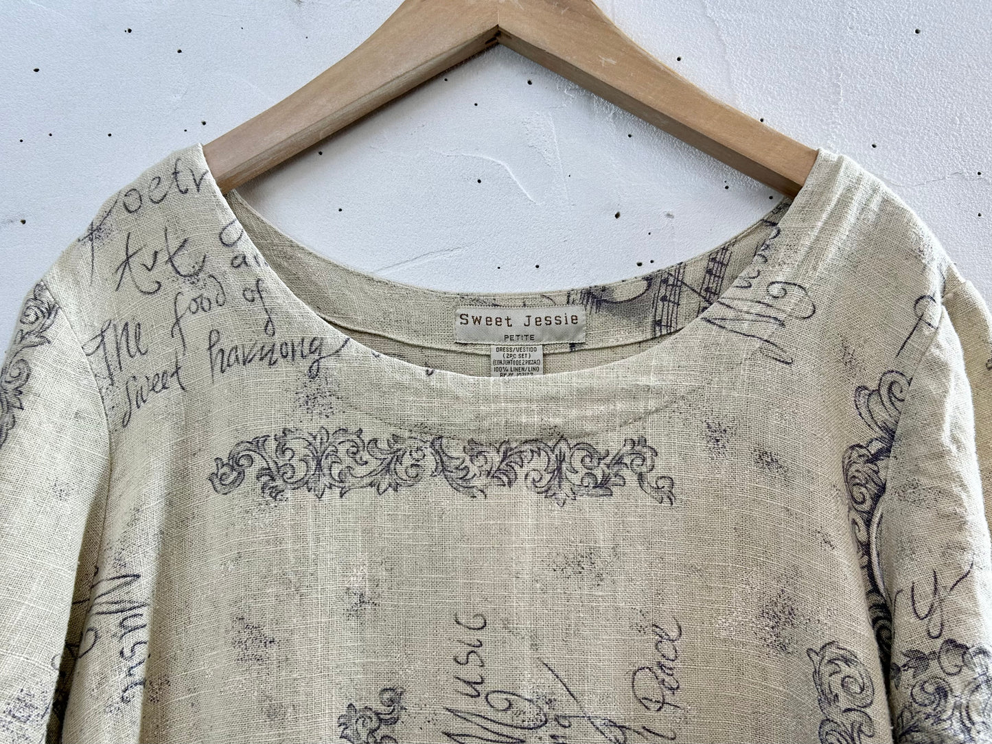 Vintage Linen Dress [B29569]