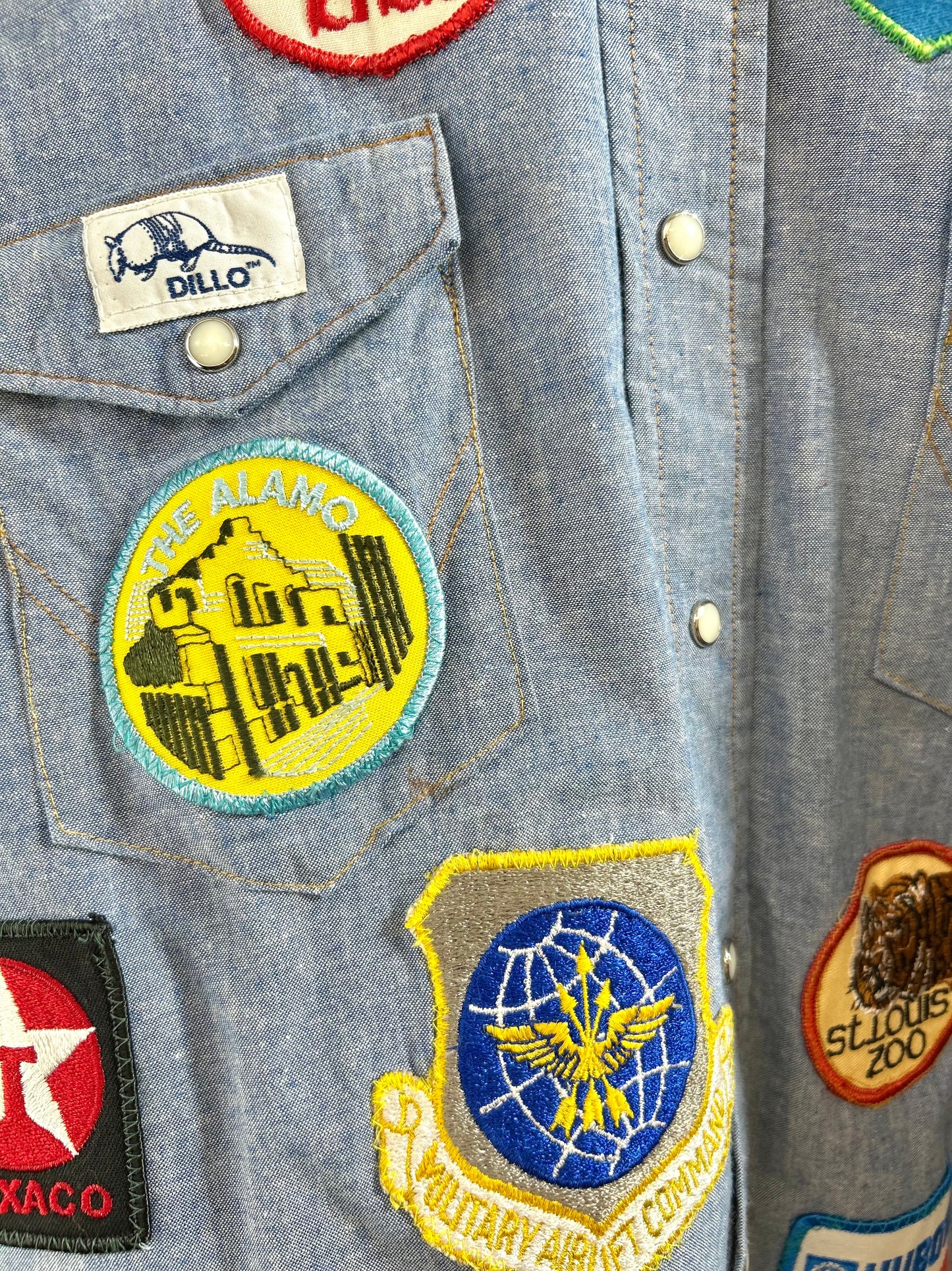 Vintage Custom Chambray Shirt 〜Wrangler〜 [E30211]