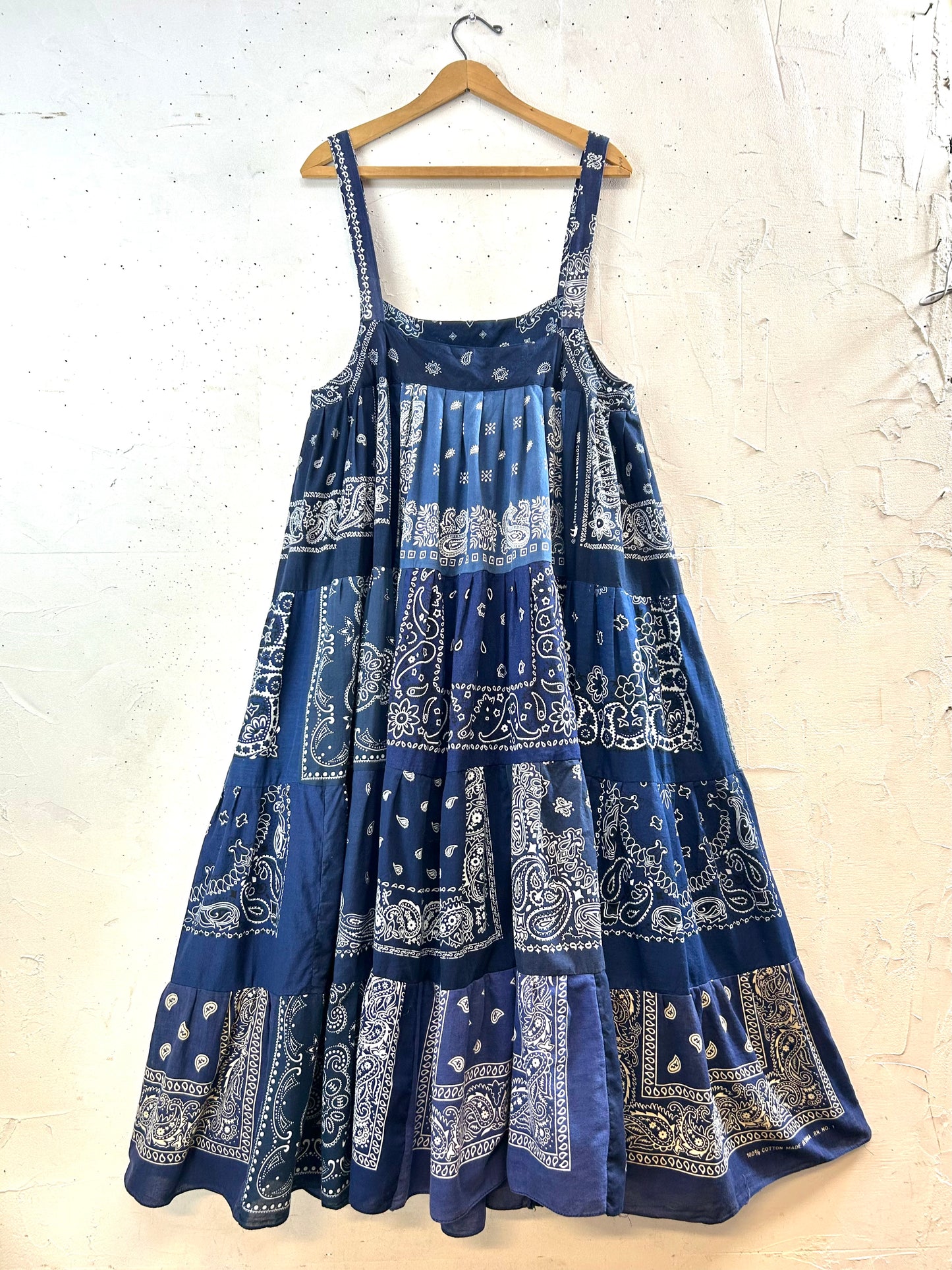 Vintage Bandana Patchwork  Dress 〜Amy Nina〜[G30654]