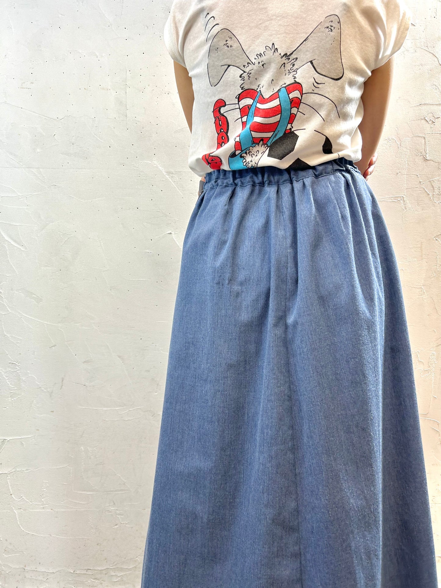 '70s Vintage Patch Skirt [G27905]