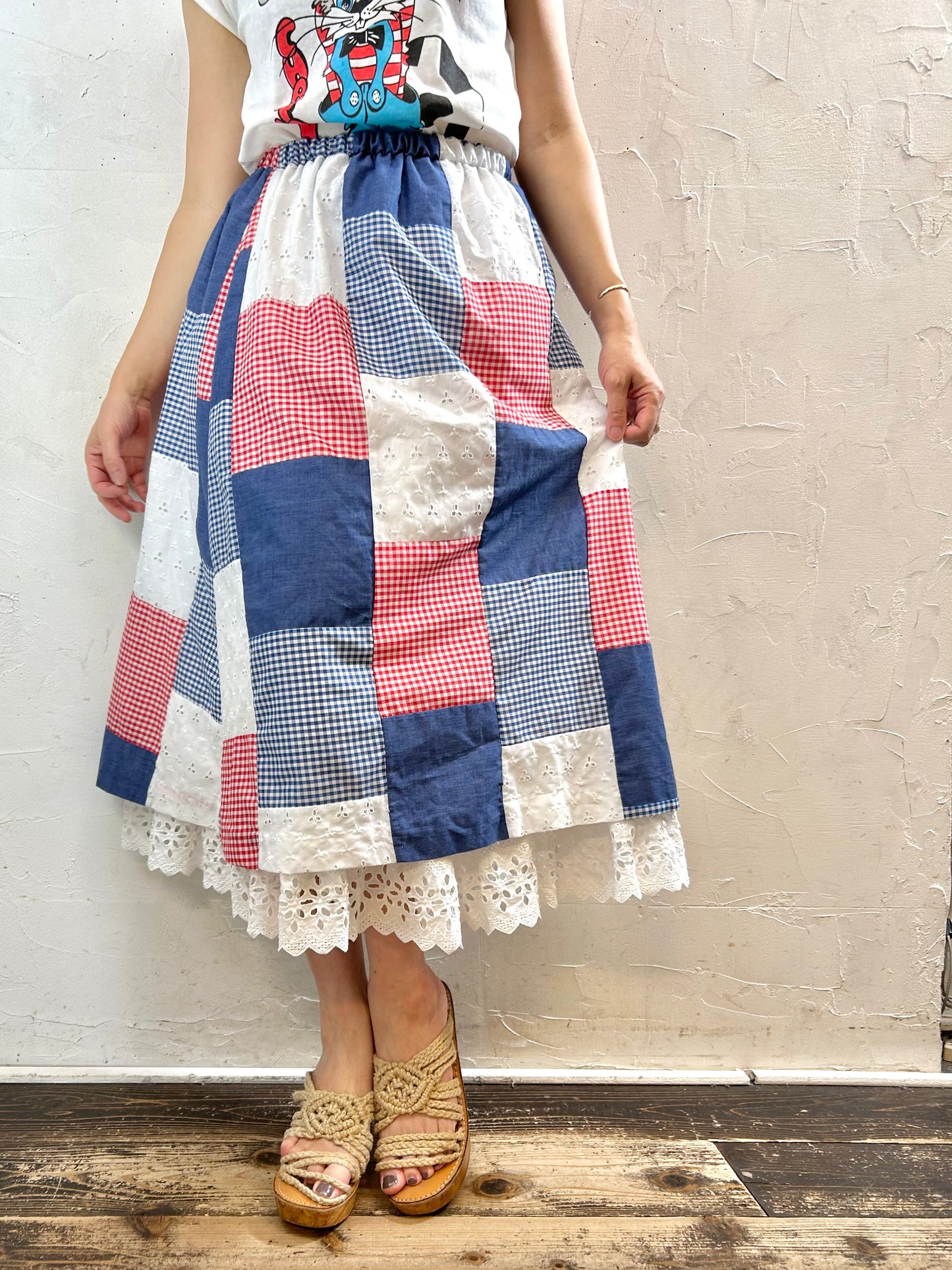 Vintage Patchwork Skirt [G27906]