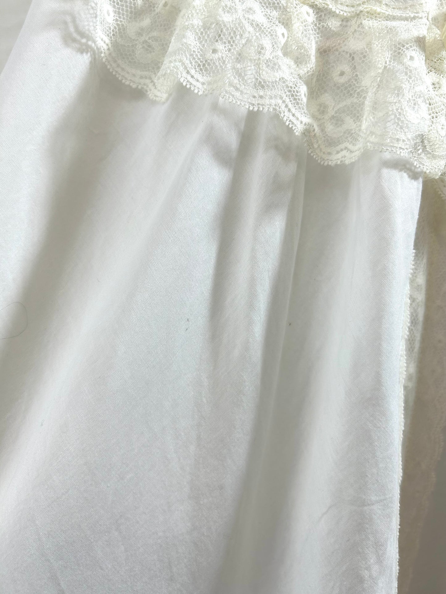 Vintage White Dress MADE IN ITALY [F27582]