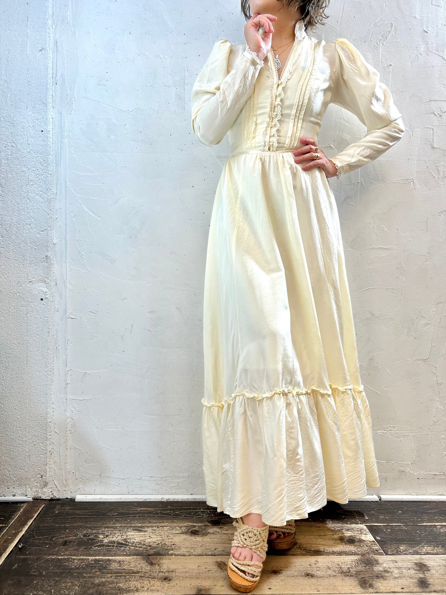 '70s Vintage Dress 〜GUNNE SAX〜 [F27761]