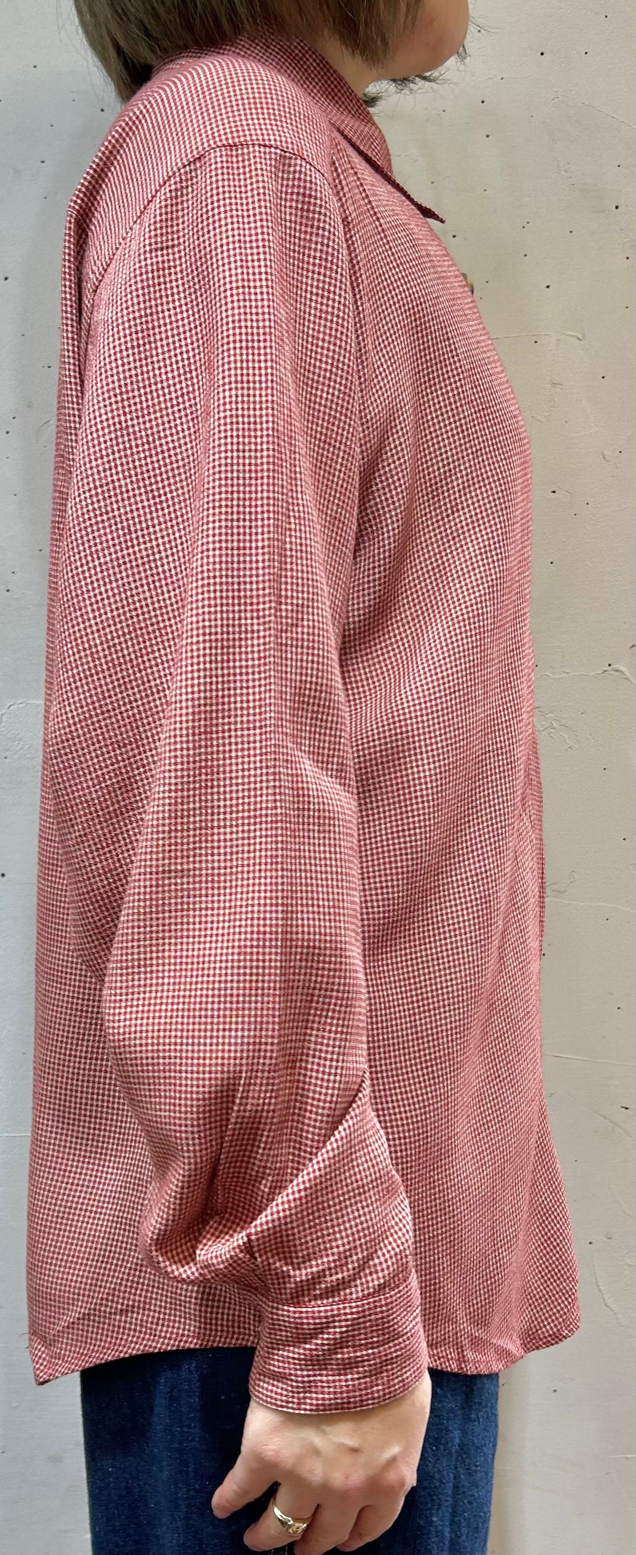 Vintage Gingham Plaid Shirt [D26742]