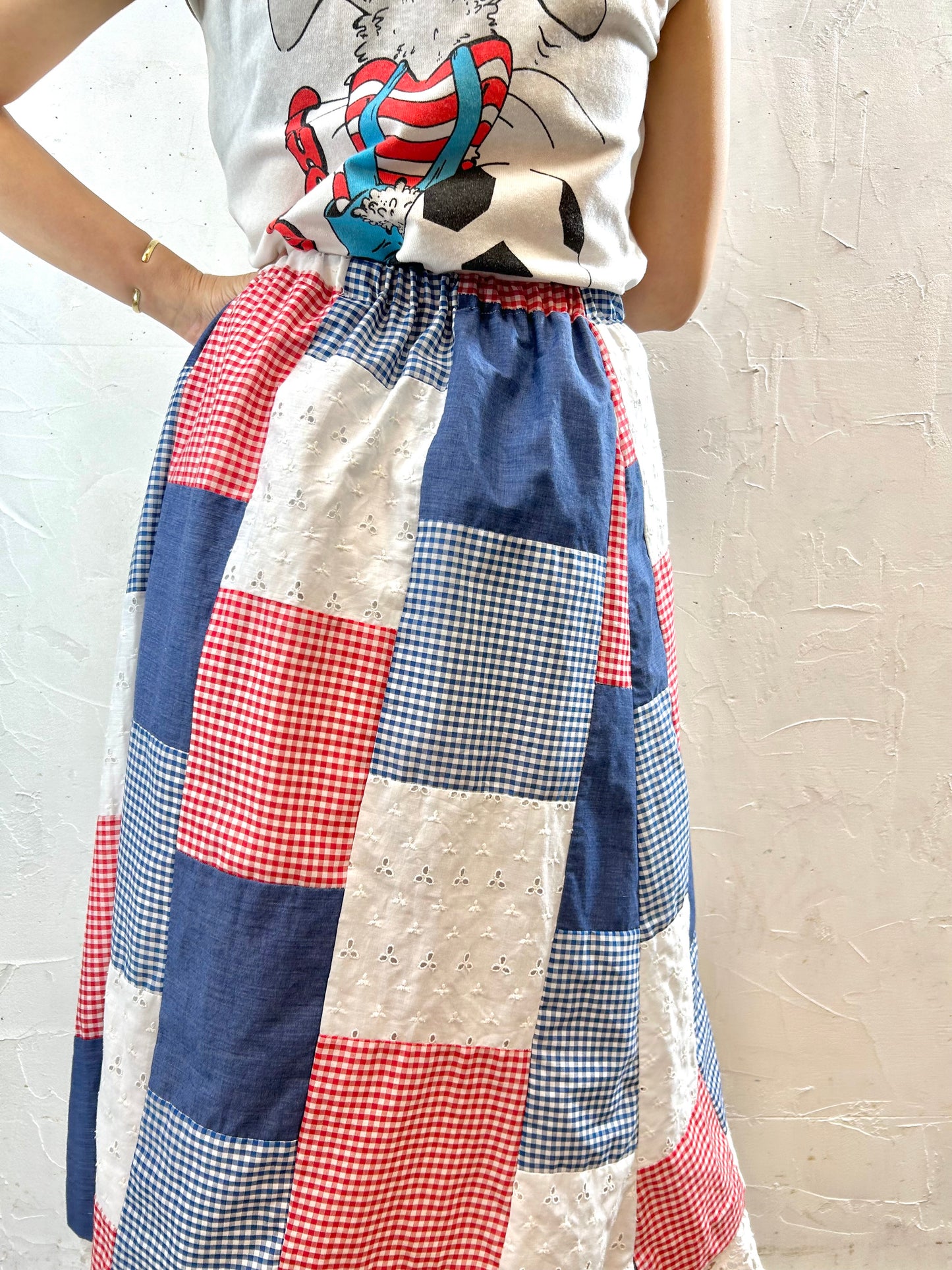 Vintage Patchwork Skirt [G27906]